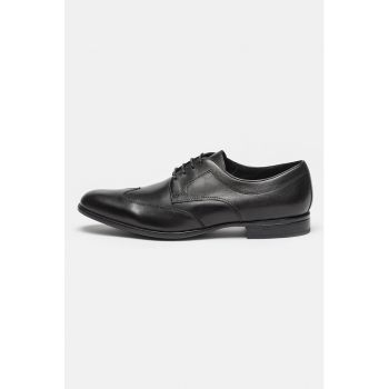 Pantofi de piele cu varf migdalat Iacopo