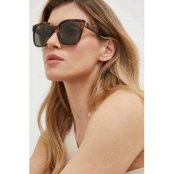 Saint Laurent ochelari de soare femei, culoarea maro