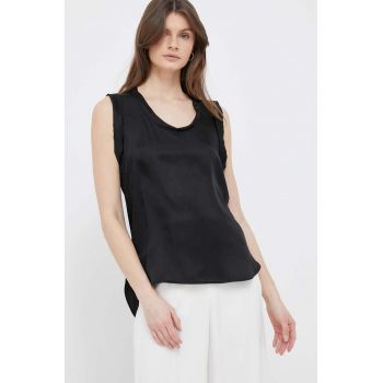 Sisley bluza culoarea negru de firma originala