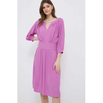 United Colors of Benetton rochie culoarea violet, mini, evazati de firma originala