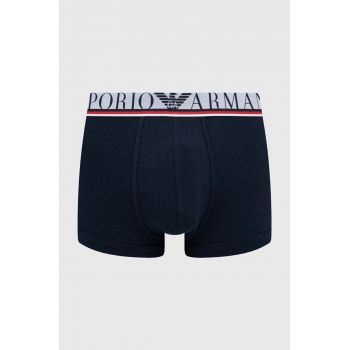 Emporio Armani Underwear boxeri barbati, culoarea albastru marin ieftini