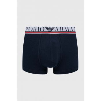 Emporio Armani Underwear boxeri barbati, culoarea albastru marin