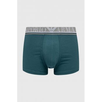 Emporio Armani Underwear boxeri barbati, culoarea verde