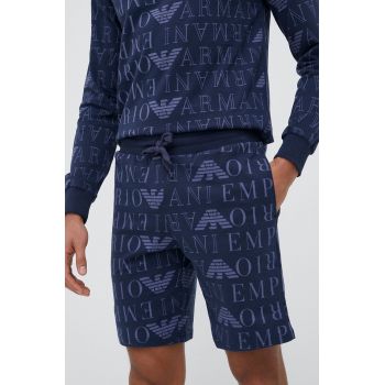 Emporio Armani Underwear pantaloni scurți de lounge culoarea albastru marin