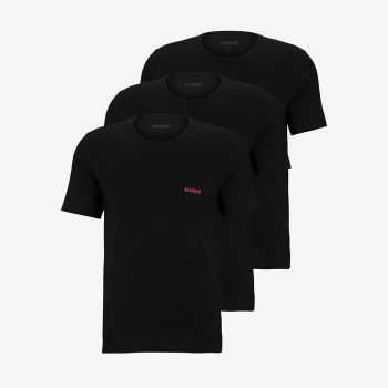 Hugo Boss Crew Neck Cotton T-Shirt 3-Pack Black ieftin