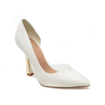 Pantofi ALDO albi, PAISLEY100, din piele ecologica