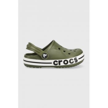 Crocs slapi copii culoarea verde de firma originali