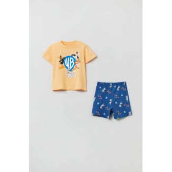 OVS pijamale pentru bebelusi culoarea portocaliu, modelator