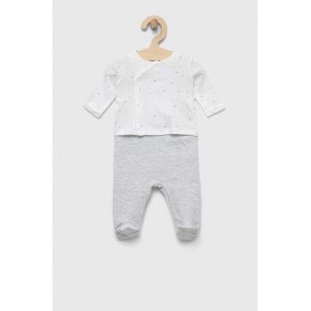 OVS set de bumbac pentru bebelusi culoarea gri