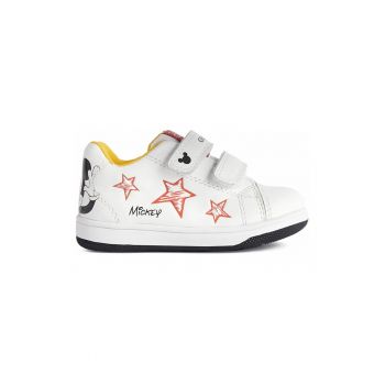 Pantofi sport cu velcro si insertii de piele