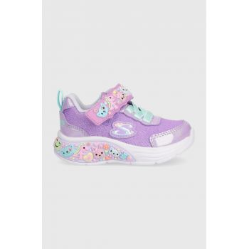 Skechers sneakers pentru copii culoarea violet ieftini