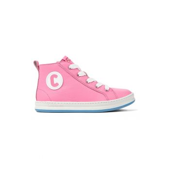 Pantofi sport high-cut din piele