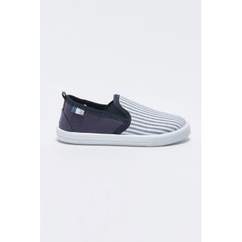 Pantofi sport slip-on cu model in dungi