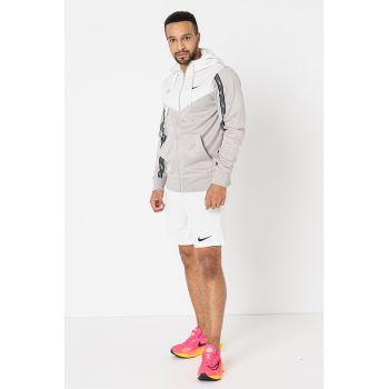 Hanorac cu fermoar si logo Sportswear Repeat