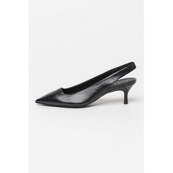Pantofi din piele cu bareta slingback Code