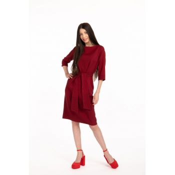 Rochie cu imprimeu si buzunare laterale Amanda