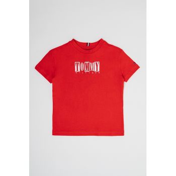 Tricou din bumbac organic cu imprimeu logo Seasonal