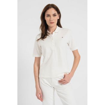 Tricou polo regular fit de bumbac organic