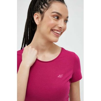 4F tricou femei, culoarea roz