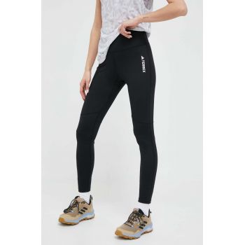 adidas TERREX colanți sport TERREX Multi femei, culoarea negru, uni HM4008