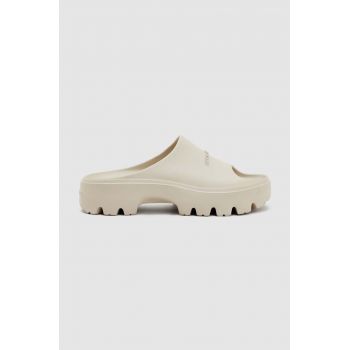 AllSaints papuci Eclipse Flatform femei, culoarea bej WF561Y