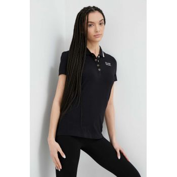 EA7 Emporio Armani tricou femei, culoarea negru