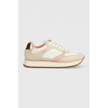 Gant sneakers Bevinda culoarea bej, 26537869.G110 la reducere