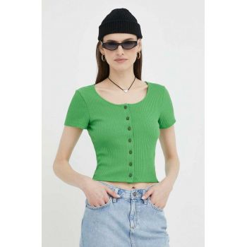 Levi's tricou femei, culoarea verde