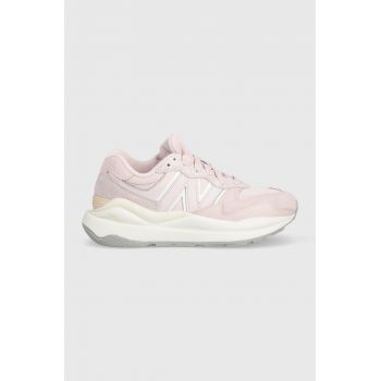 New Balance sneakers W5740STB culoarea roz de firma originali