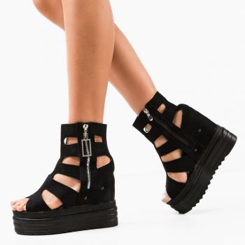Platforme dama Cecilij Negre Platforme dama Cecilij Negre