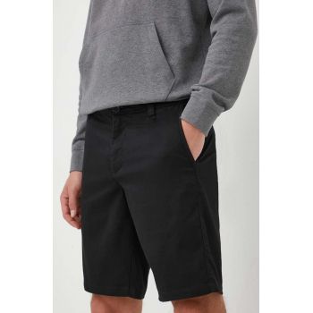 Armani Exchange pantaloni scurti barbati, culoarea negru