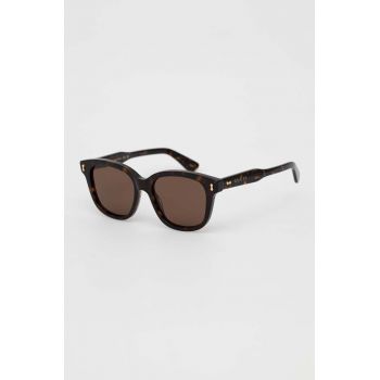 Gucci ochelari de soare barbati, culoarea maro