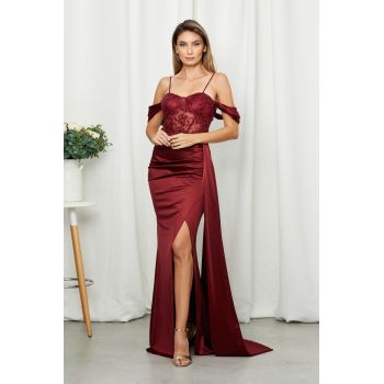 Rochie Yoana Bordo ieftina