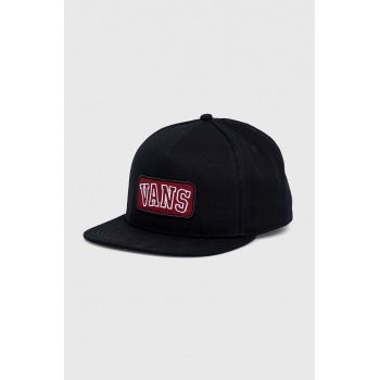 Vans șapcă de baseball din bumbac culoarea negru, cu imprimeu