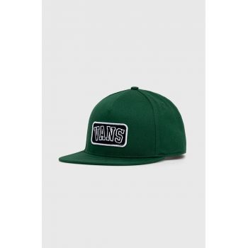 Vans sapca culoarea verde, cu imprimeu