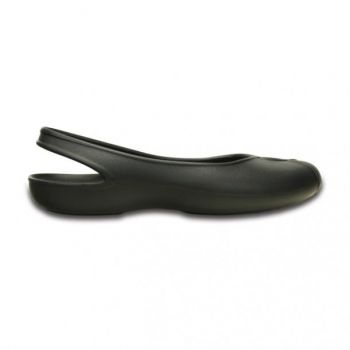 Balerini Crocs Olivia II Flat Negru - Black ieftini