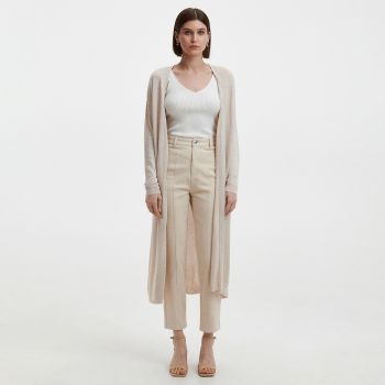 Reserved - Cardigan cu adaos de viscoză - Bej Reserved - Cardigan cu adaos de viscoză - Bej