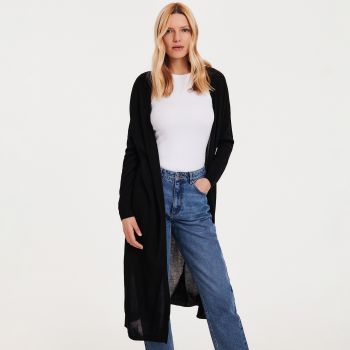 Reserved - Cardigan cu adaos de viscoză - Negru Reserved - Cardigan cu adaos de viscoză - Negru