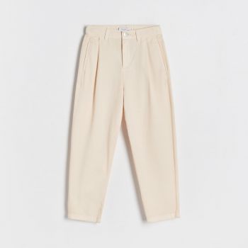 Reserved - Pantaloni din bumbac - Ivory