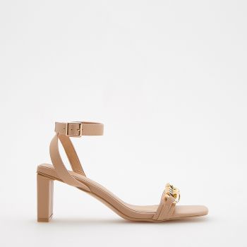 Reserved - Sandale cu toc - Bej Reserved - Sandale cu toc - Bej