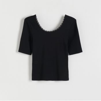 Reserved - Tricou slim fit - Negru Reserved - Tricou slim fit - Negru
