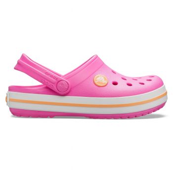 Saboti Crocs Crocband Kids Roz - Electric Pink/Cantaloupe de firma originali