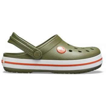 Saboti Crocs Crocband Kids Verde - Army Green/Burnt Sienna ieftini