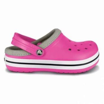 Saboti Crocs Crocband Lined Kids Roz - Fuchsia ieftini