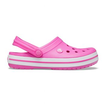 Saboti Crocs Crocband Roz - Electric Pink/White