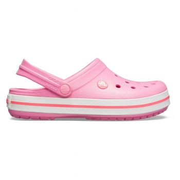 Saboti Crocs Crocband Roz - Pink Lemonade/White ieftini