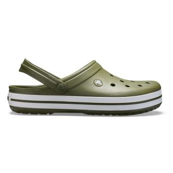 Saboti Crocs Crocband Verde - Army Green/White de firma originali