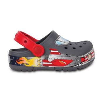 Saboti Crocs Lights Galactic Clog Gri - Charcoal de firma originali