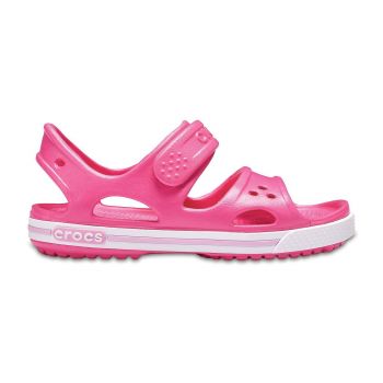 Sandale Crocs Crocband II Sandal Kids Roz - Paradise Pink/Carnation de firma originale