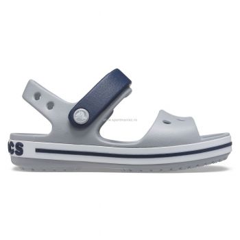 Sandale Crocs Crocband Sandal Gri - Light Grey/Navy de firma originale